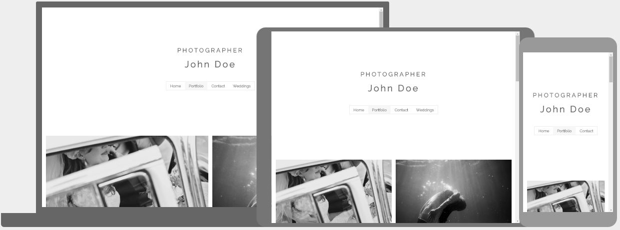 Black and White Photo Шаблон