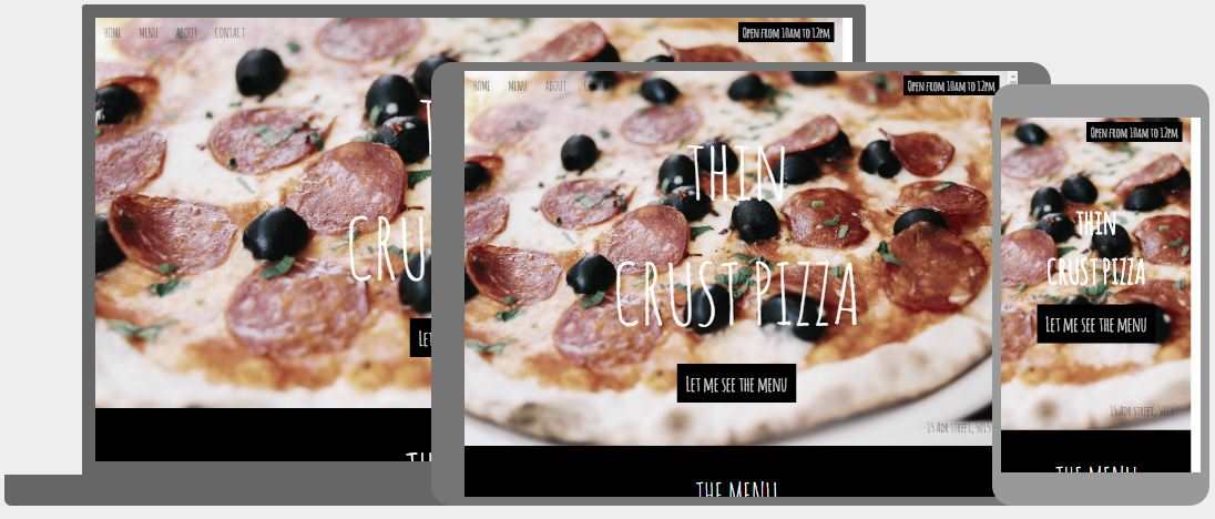 Pizza Restaurant Шаблон